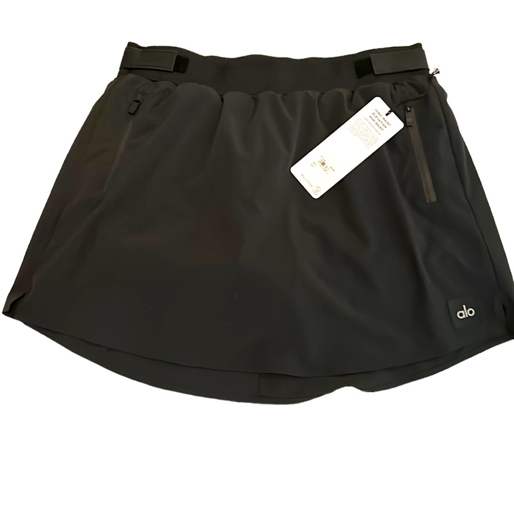 Alo Yoga High-Waist Elevation Skirt, Black